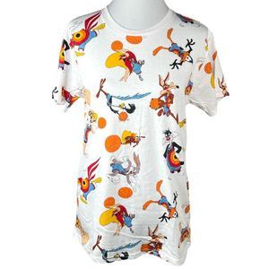 Warner Brothers Space Jams T Shirt White Size Medium
